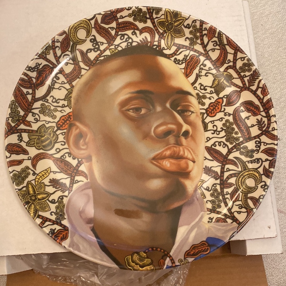 Idrissa Ndiaye plate by Kehinde Wiley